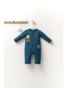 UP-tgs_4401-1,Salopeta cu buzunare pentru bebelusi Monster, Tongs baby, Turcoaz