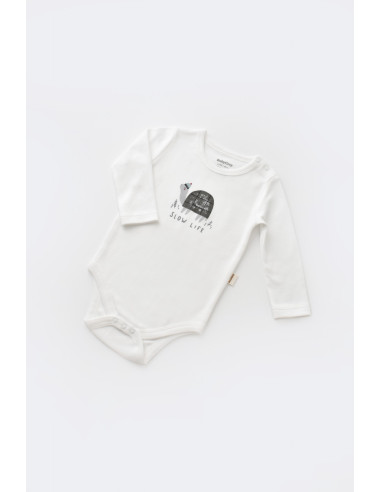 UP-BC-CSYK6024-3,Set 3 piese Broscuta cu body, pantalonasi si vestuta din 80%bumbac organic si 20% poliester - Antracit, Baby Co