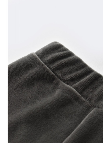 UP-BC-CSYK6024-3,Set 3 piese Broscuta cu body, pantalonasi si vestuta din 80%bumbac organic si 20% poliester - Antracit, Baby Co