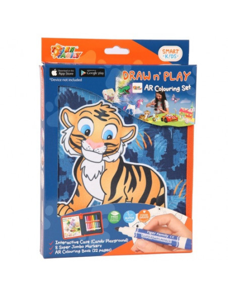 Penar Echipat Draw N Play Motiv Tiger Buddy,SKCM18-C05