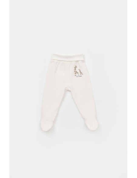 UP-BC-CSY5627-6,Set 2 pantaloni cu botosei bebe unisex Girafa, Baby Cosy, 100% bumbac organic