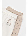 UP-BC-CSY5627-6,Set 2 pantaloni cu botosei bebe unisex Girafa, Baby Cosy, 100% bumbac organic