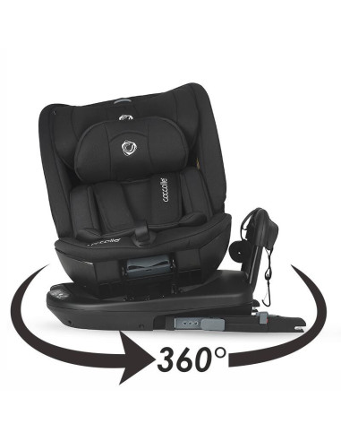 323085260,Scaun auto rotativ iSize Coccolle Velsa Jet black