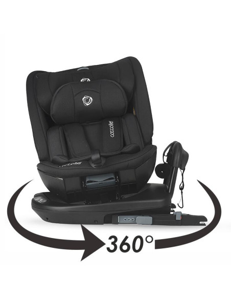 323085260,Scaun auto rotativ iSize Coccolle Velsa Jet black