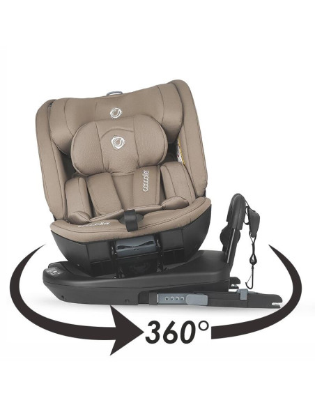 323085243,Scaun auto rotativ iSize Coccolle Velsa Taupe brown