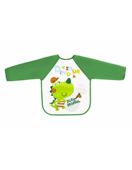 BN-BOC0572,Bocioland - Baveta impermeabila, Cu maneci lungi, Dimensiune 40x35 cm, Dino