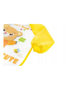 BN-BOC0560,Bocioland - Baveta impermeabila, Cu maneci lungi, Dimensiune 40x35 cm, Teddy Bear 2