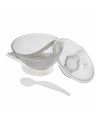 BN-BOC0545,Bocioland - Castron cu ventuza si lingurita, Fara BPA, 360 ml, 6 luni+, Gri