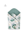BN-6426972020466,Qmini - Paturica de infasat cu doua fete, Cu multiple utilizari, Cu inchidere arici velcro, Dimensiune 75x75 cm