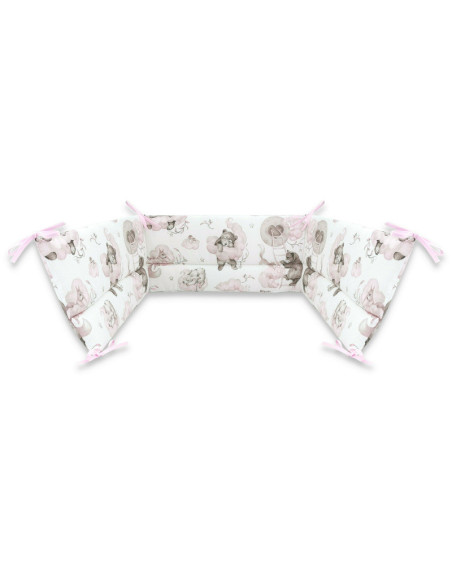 BN-6426972021074,Qmini - Aparatoare pentru patut 140X70 cm, Din bumbac certificat Oeko Tex Standard 100, 210x30 cm, Cu panglici, BN-6426972021074,Qmini - Aparatoare pentru patut 140X70 cm, Din bumbac certificat Oeko Tex Standard 100, 210x30 cm, Cu panglici,