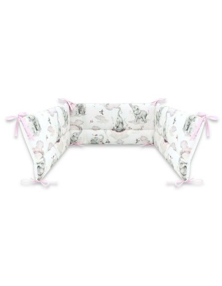 BN-6426972021098,Qmini - Aparatoare pentru patut 140X70 cm, Din bumbac certificat Oeko Tex Standard 100, 210x30 cm, Cu panglici, BN-6426972021098,Qmini - Aparatoare pentru patut 140X70 cm, Din bumbac certificat Oeko Tex Standard 100, 210x30 cm, Cu panglici,