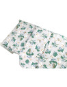 BN-6426972021357,Qmini - Lenjerie junior cu 2 piese, Din bumbac certificat Oeko Tex Standard 100, 140 x 200 cm, Dragons Gray