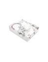 BN-6426972021777,Qmini - Cearceaf cu elastic pentru patut 140X70 cm, Din bumbac certificat Oeko Tex Standard 100, Elephants on R