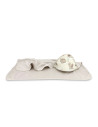BN-6426972022217,Qmini - Prosop mare cu gluga, Dimensiune 100x100 cm, Din bumbac si thermo fleece, Materiale certificate Oeko Te