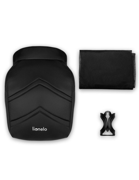 BN-LO-NATT_BLACK_ONYX,Lionelo - Carucior sport Natt, De la nastere, Cu accesorii si capotina XXL reglabila, 0 - 22 kg, Conform c