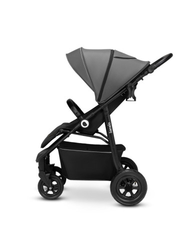 BN-LO-NATT_GREY_STONE,Lionelo - Carucior sport Natt, De la nastere, Cu accesorii si capotina XXL reglabila, 0 - 22 kg, Conform c