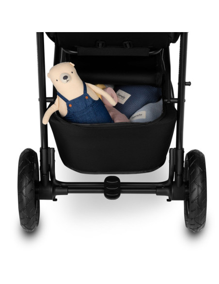 BN-LO-NATT_GREY_STONE,Lionelo - Carucior sport Natt, De la nastere, Cu accesorii si capotina XXL reglabila, 0 - 22 kg, Conform c