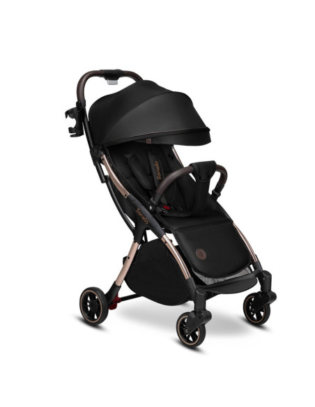 BN-LO-JULIE_ONE_BLACK_GOLD,Lionelo - Carucior sport Julie One, De la nastere, Greutate redusa, Cu accesorii, Cadru din aluminiu,
