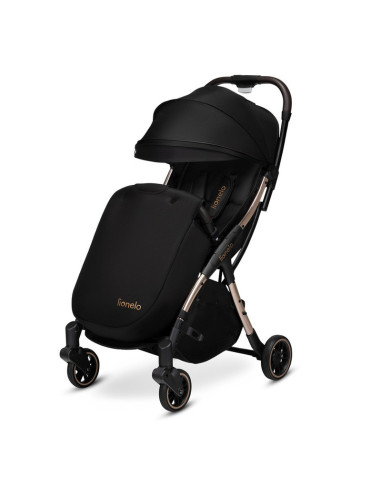 BN-LO-JULIE_ONE_BLACK_GOLD,Lionelo - Carucior sport Julie One, De la nastere, Greutate redusa, Cu accesorii, Cadru din aluminiu,