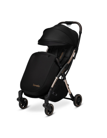 BN-LO-JULIE_ONE_BLACK_GOLD,Lionelo - Carucior sport Julie One, De la nastere, Greutate redusa, Cu accesorii, Cadru din aluminiu,