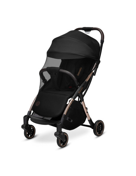 BN-LO-JULIE_ONE_BLACK_GOLD,Lionelo - Carucior sport Julie One, De la nastere, Greutate redusa, Cu accesorii, Cadru din aluminiu,