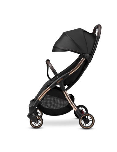 BN-LO-JULIE_ONE_BLACK_GOLD,Lionelo - Carucior sport Julie One, De la nastere, Greutate redusa, Cu accesorii, Cadru din aluminiu,