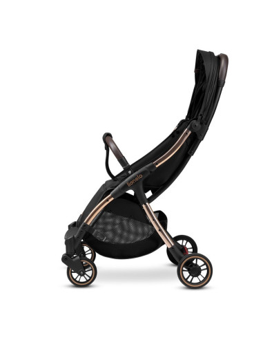 BN-LO-JULIE_ONE_BLACK_GOLD,Lionelo - Carucior sport Julie One, De la nastere, Greutate redusa, Cu accesorii, Cadru din aluminiu,