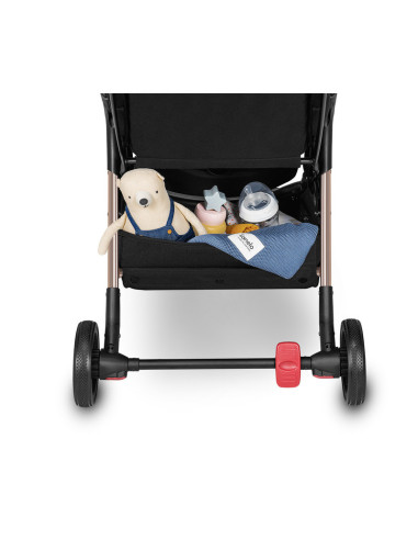 BN-LO-JULIE_ONE_BLACK_GOLD,Lionelo - Carucior sport Julie One, De la nastere, Greutate redusa, Cu accesorii, Cadru din aluminiu,