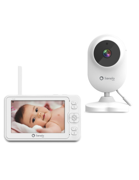 BN-LOC-BABYLINE_6.2_WHITE,Lionelo - Video monitor Babyline 6.2, Conexiune Wi-Fi, Pana la 8h de functionare, Comunicare bidirecti