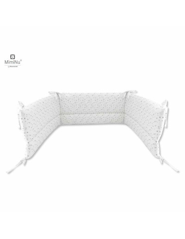 BN-6426972019989,MimiNu - Set lenjerie patut 5 piese, Cu pilota si perna, Din bumbac certificat Oeko Tex Standard 100, Pentru pa BN-6426972019989,MimiNu - Set lenjerie patut 5 piese, Cu pilota si perna, Din bumbac certificat Oeko Tex Standard 100, Pentru pa