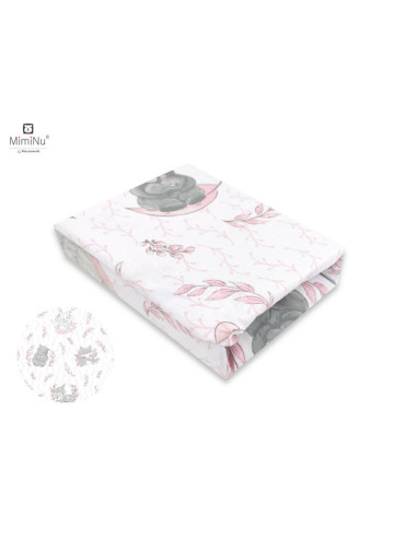 BN-6426972020084,MimiNu - Set pentru bebelusi, 6+1 piese, Cu paturica de infasat, Prosop, Paturica, Cearceaf 120x60 cm, Fata de 