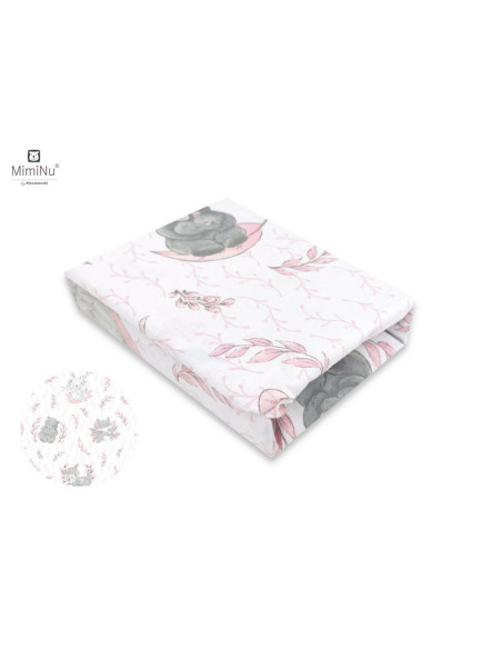 BN-6426972020084,MimiNu - Set pentru bebelusi, 6+1 piese, Cu paturica de infasat, Prosop, Paturica, Cearceaf 120x60 cm, Fata de 