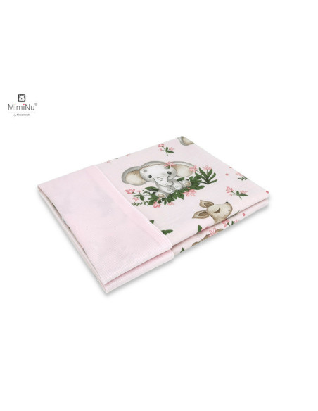 BN-6426972020572,MimiNu - Paturica pufoasa cu doua fete, Dimensiune 75x100 cm, Din tesatura de catifea si bumbac, Materiale cert