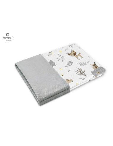 BN-6426972020688,MimiNu - Paturica pufoasa cu doua fete, Dimensiune 75x100 cm, Din tesatura de catifea si bumbac, Materiale cert