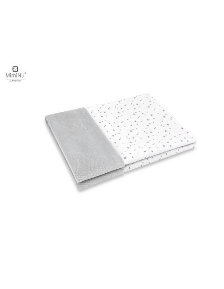 BN-6426972020718,MimiNu - Paturica pufoasa cu doua fete, Dimensiune 75x100 cm, Din tesatura de catifea si bumbac, Materiale cert