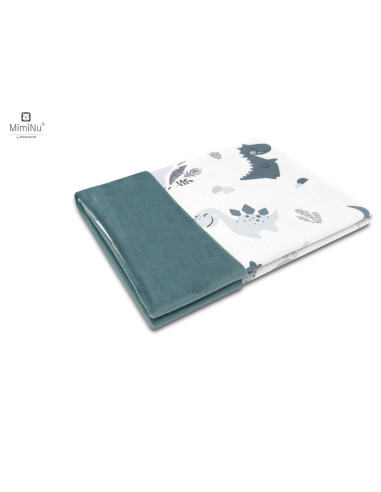 BN-6426972020725,MimiNu - Paturica pufoasa cu doua fete, Dimensiune 75x100 cm, Din tesatura de catifea si bumbac, Materiale cert