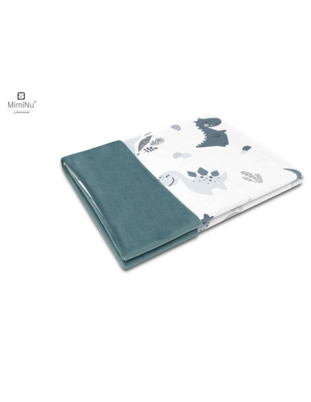 BN-6426972020725,MimiNu - Paturica pufoasa cu doua fete, Dimensiune 75x100 cm, Din tesatura de catifea si bumbac, Materiale cert