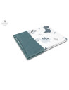 BN-6426972020725,MimiNu - Paturica pufoasa cu doua fete, Dimensiune 75x100 cm, Din tesatura de catifea si bumbac, Materiale cert