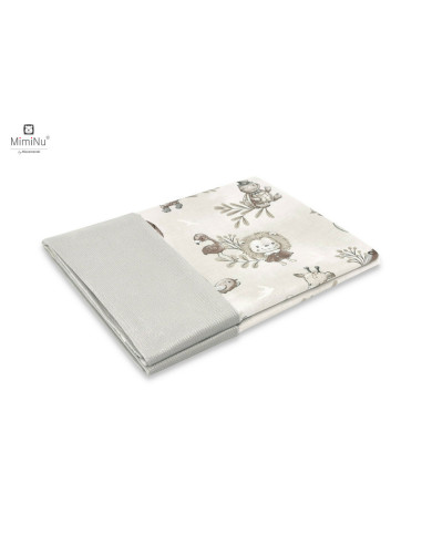 BN-6426972020732,MimiNu - Paturica pufoasa cu doua fete, Dimensiune 75x100 cm, Din tesatura de catifea si bumbac, Materiale cert