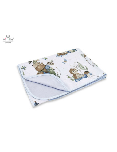 BN-6426972020763,MimiNu - Paturica moale cu doua fete, Dimensiune 75x100 cm, Din bumbac certificat Oeko Tex Standard 100, Design