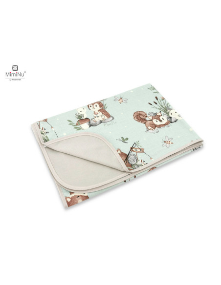 BN-6426972020770,MimiNu - Paturica moale cu doua fete, Dimensiune 75x100 cm, Din bumbac certificat Oeko Tex Standard 100, Design