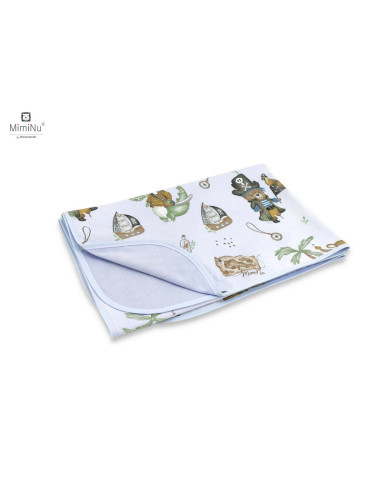 BN-6426972020794,MimiNu - Paturica moale cu doua fete, Dimensiune 75x100 cm, Din bumbac certificat Oeko Tex Standard 100, Design