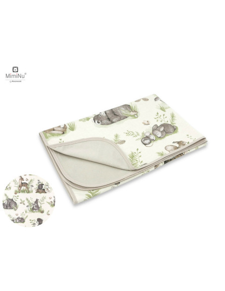 BN-6426972020954,MimiNu - Paturica moale cu doua fete, Dimensiune 75x100 cm, Din bumbac certificat Oeko Tex Standard 100, Design