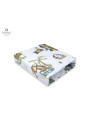 BN-6426972021173,MimiNu - Cearceaf cu elastic pentru patut leagan sau patut co-sleeper, Dimensiune 90x40 cm, Din bumbac certific