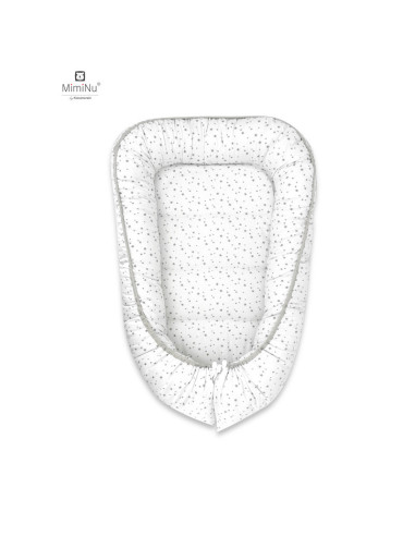 BN-6426972021302,MimiNu - Cosulet bebelus pentru dormit, Baby Cocoon 75x55 cm, Husa 100% bumbac, Din bumbac certificat Oeko Tex 