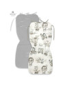 BN-6426972021333,MimiNu - Salteluta pentru carucior, Reversibila, Cu doua fete, Din catifea matlasata si bumbac, Materiale certi