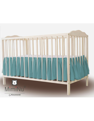BN-6426972021418,MimiNu - Volanas pentru saltea de patut 120x60 cm, Din bumbac certificat Oeko Tex Standard 100, Colectia Royal,