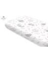 BN-6426972021968,Miminu - Cearceaf cu elastic, Din bumbac certificat Oeko Tex Standard 100, Pentru pat 160x80 cm, Lulu Rose