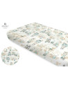 BN-6426972021999,Miminu - Cearceaf cu elastic, Din bumbac certificat Oeko Tex Standard 100, Pentru pat 160x80 cm, Design, Zoo On