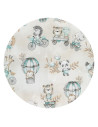 BN-6426972021999,Miminu - Cearceaf cu elastic, Din bumbac certificat Oeko Tex Standard 100, Pentru pat 160x80 cm, Design, Zoo On